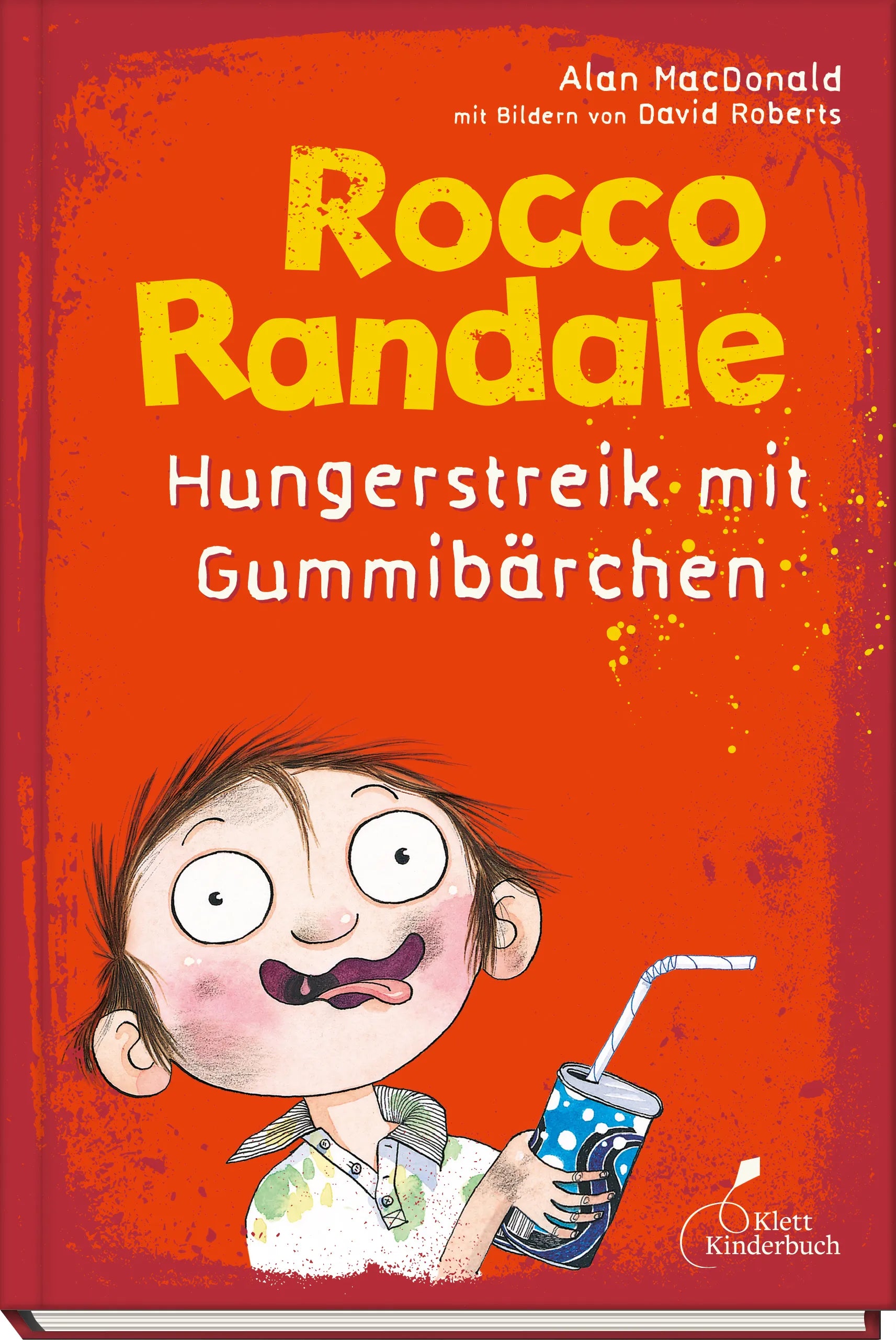 Buchcover von 'Rocco Randale 04 - Hungerstreik mit Gummibärchen' - Gebundene Ausgabe von Alan MacDonald
