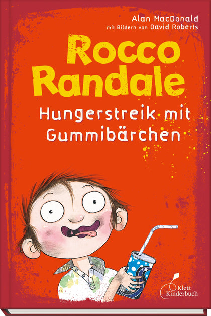 Buchcover von 'Rocco Randale 04 - Hungerstreik mit Gummibärchen' - Gebundene Ausgabe von Alan MacDonald