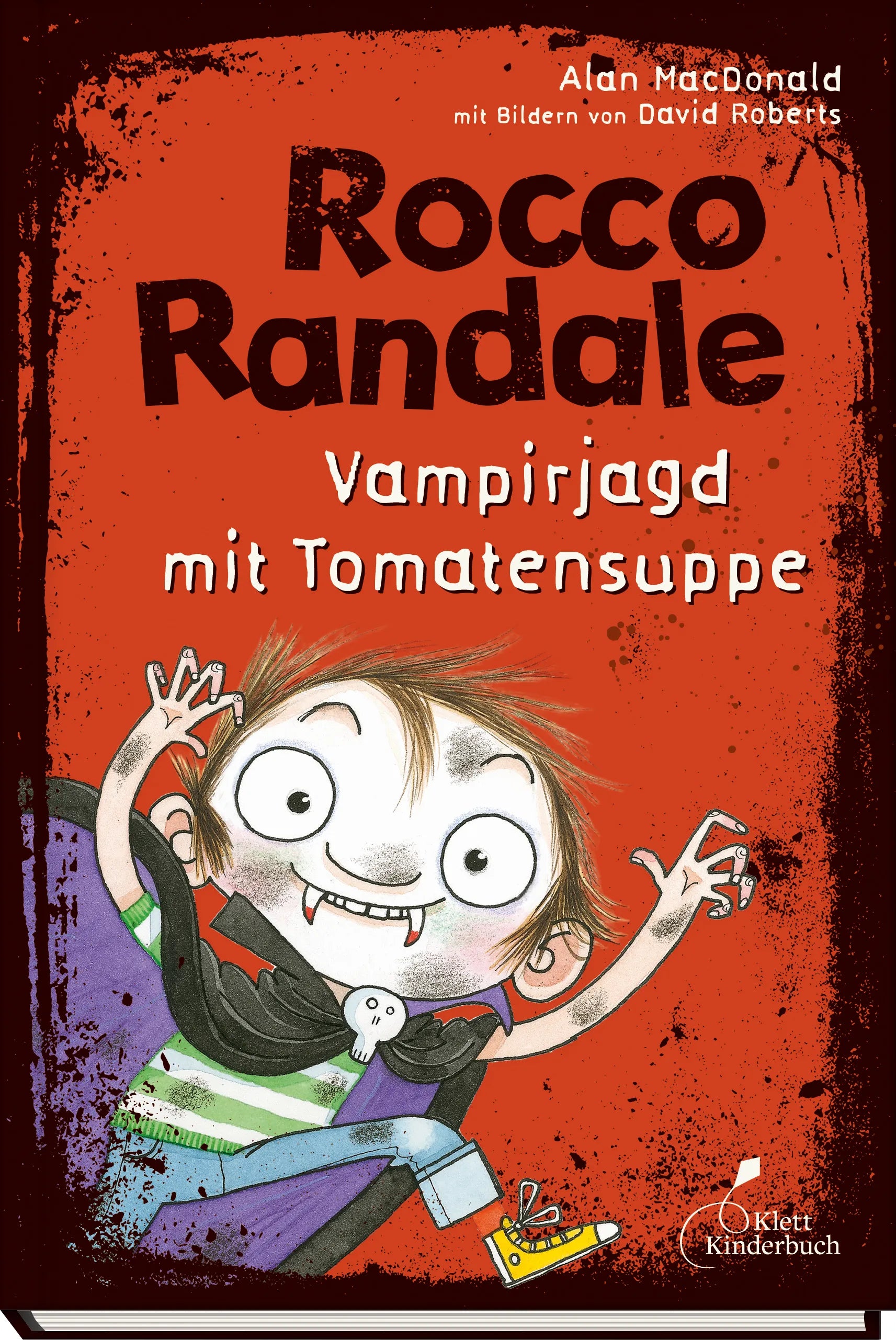 Buchcover von 'Rocco Randale 10 - Vampirjagd mit Tomatensuppe' - Gebundene Ausgabe von Alan MacDonald
