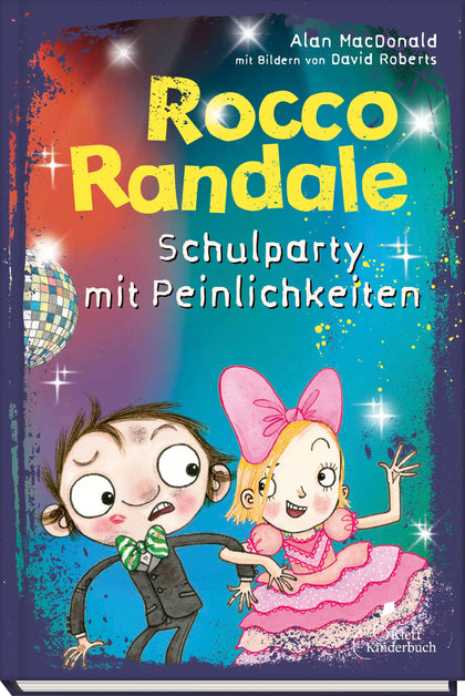 Buchcover von 'Rocco Randale 12 - Schulparty mit Peinlichkeiten' - Gebundene Ausgabe von Alan MacDonald