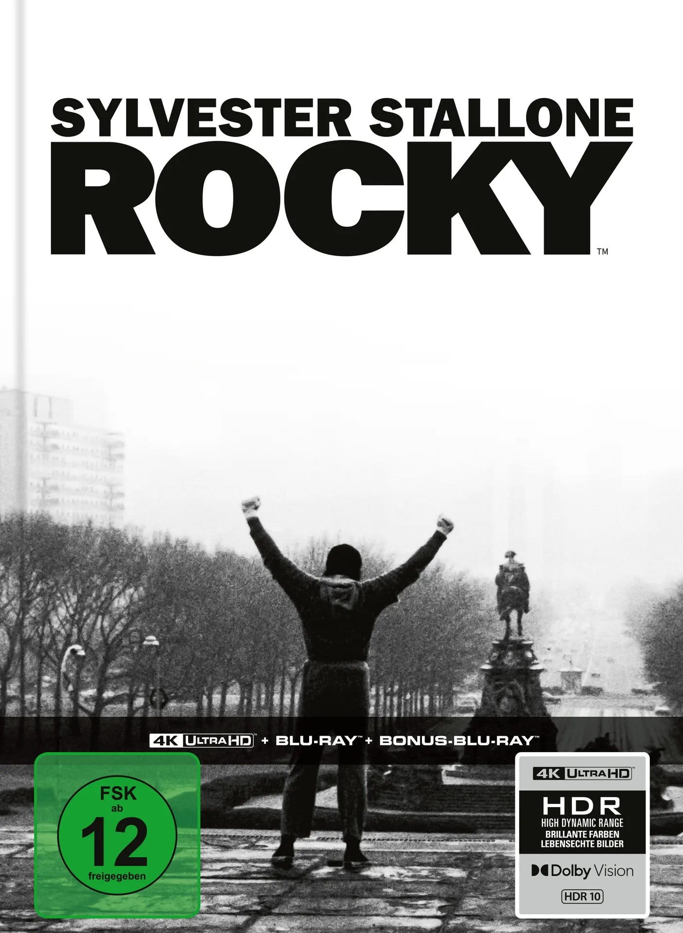 4K UHD Blu-ray-Cover: Rocky - Limitiertes 3-Disc Mediabook Cover A. Regie: John G. Avildsen