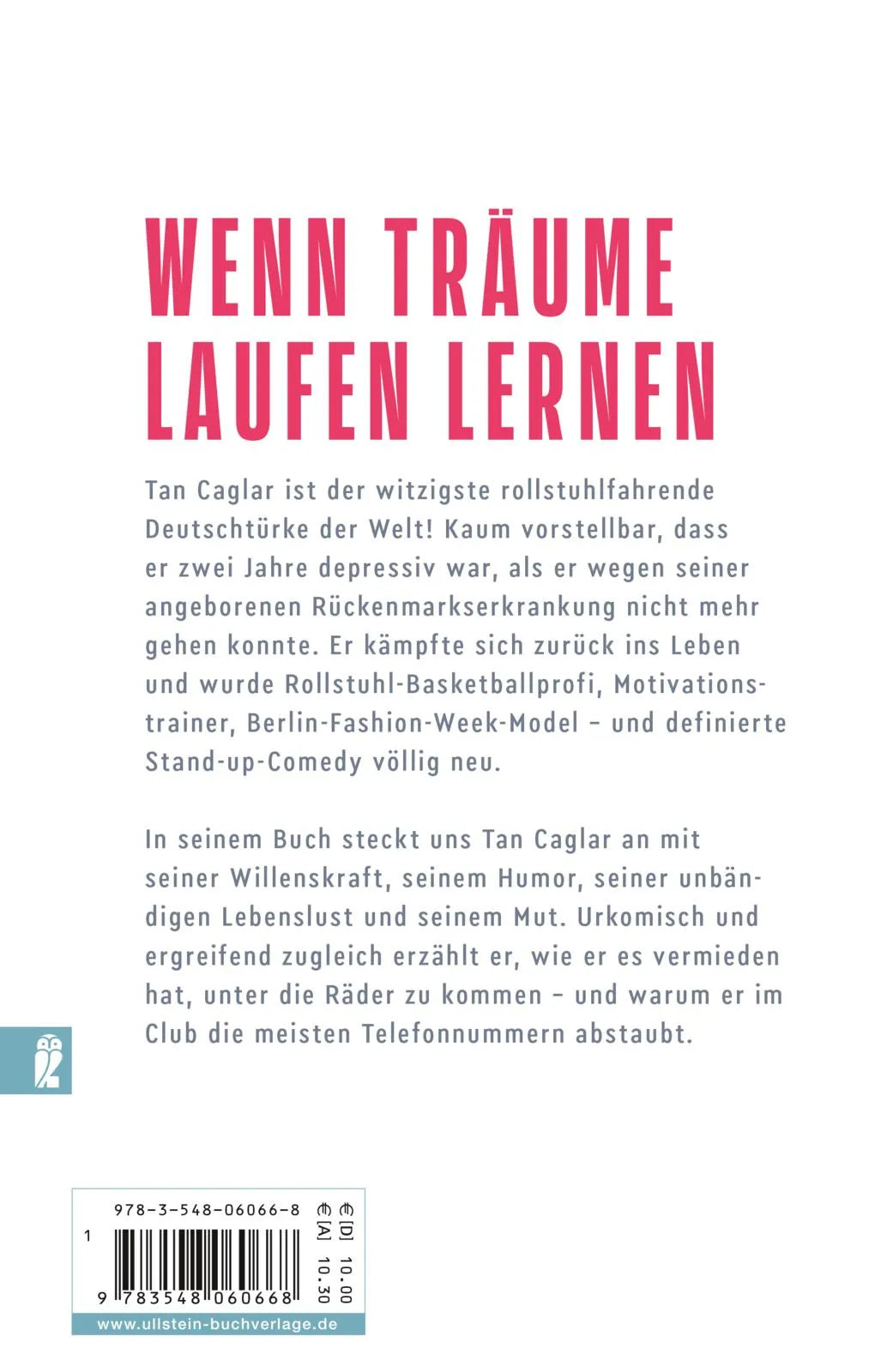 Buchrückseite von 'Rollt bei mir!' mit Klappentext - Taschenbuch