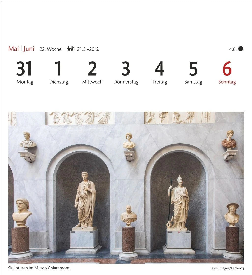 Rom Sehnsuchtskalender 2027 - Wochenkalender mit 53 Postkarten – Ansicht