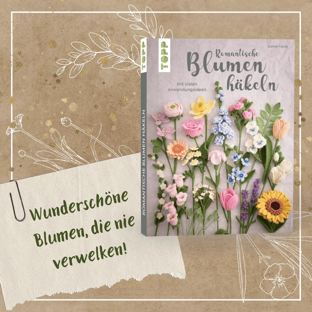 Detailansicht: Romantische Blumen häkeln (Taschenbuch)
