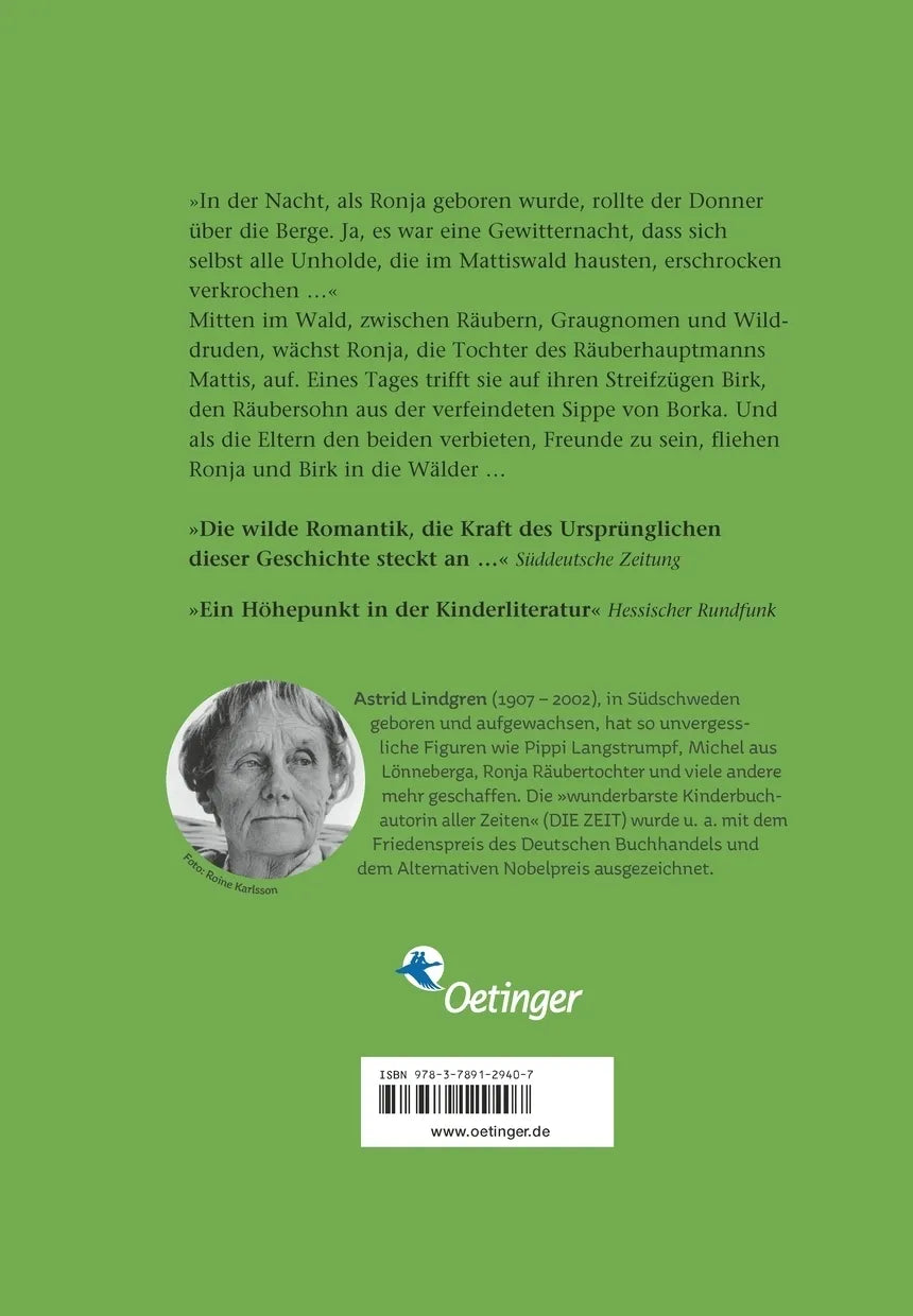 Rückseite: Ronja Räubertochter (Hardcover)