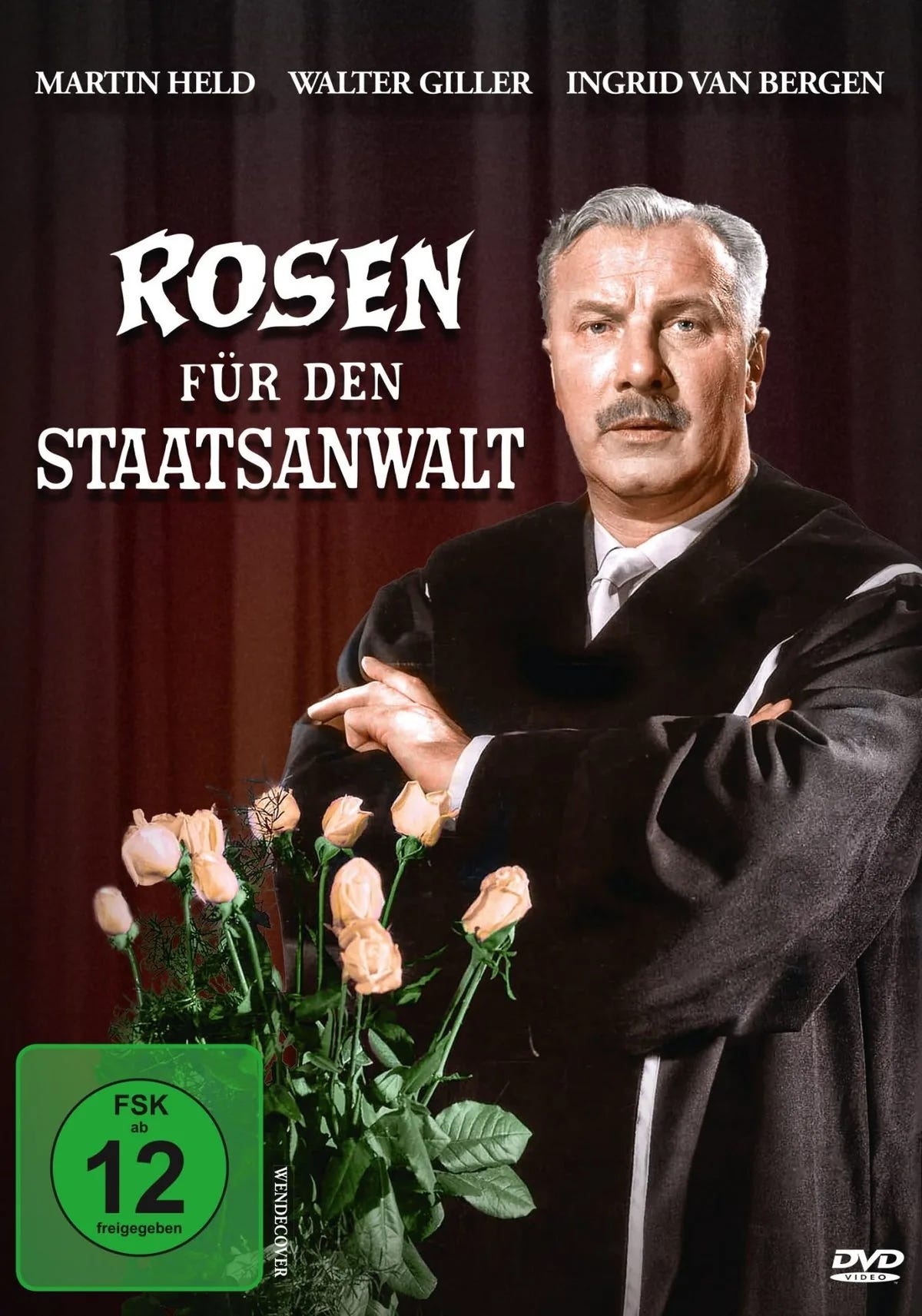 DVD-Cover: Rosen für den Staatsanwalt. Regie: Wolfgang Staudte
