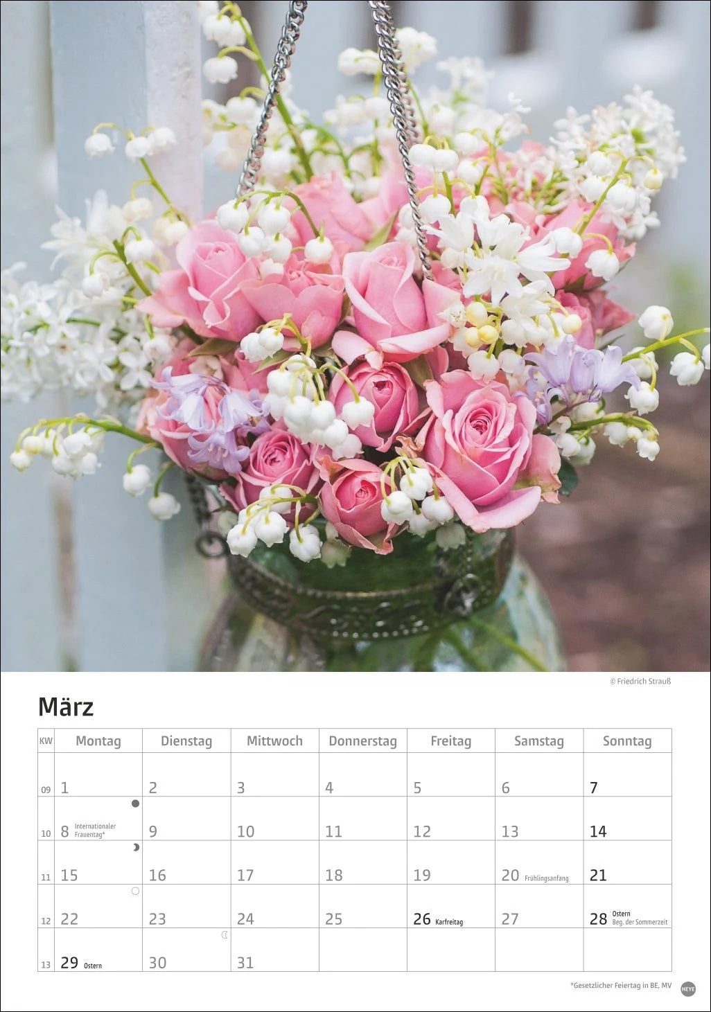 Rosenpracht Kalender 2027 – Ansicht