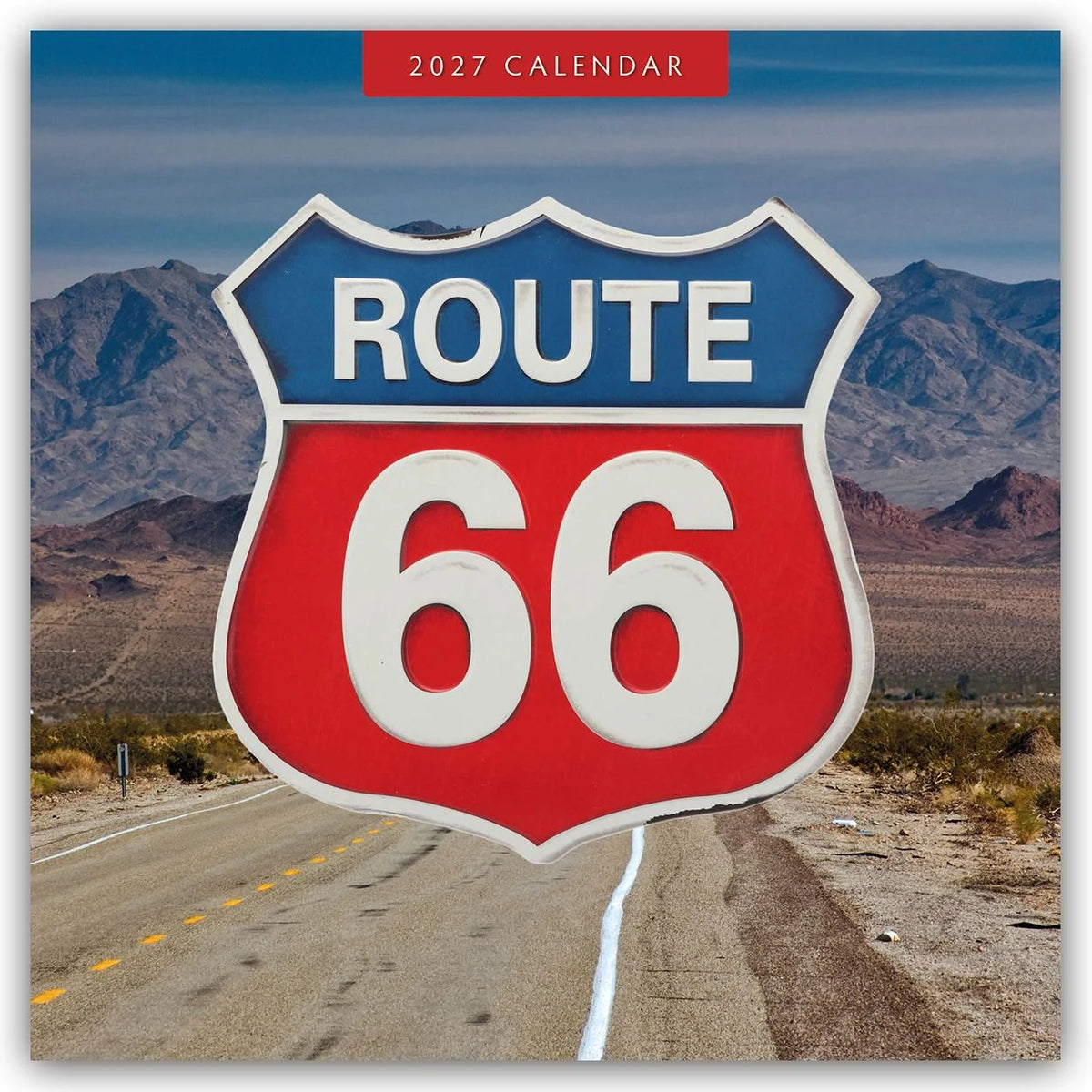 Wandkalender: Route 66 2027 – 16-Monatskalender