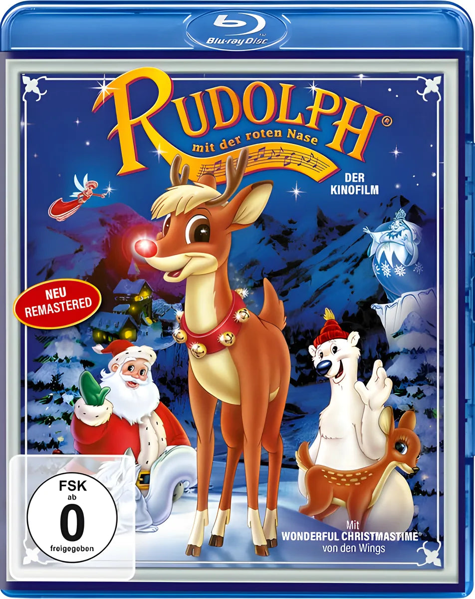 Blu-ray-Cover: Rudolph mit der roten Nase. Regie: Bill Kowalchuk