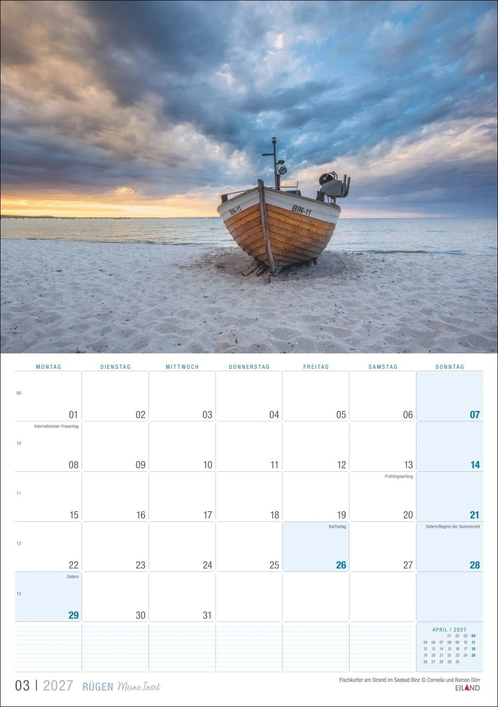 Rügen …meine Insel Kalender 2027 – Ansicht