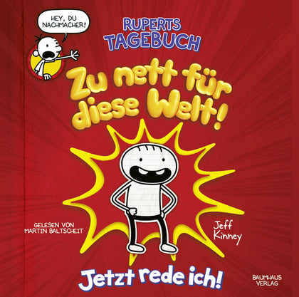 Buchcover von 'Ruperts Tagebuch - Zu nett für diese Welt!' - Hörbuch (CD) von Jeff Kinney