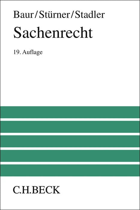 Buchcover von 'Sachenrecht' - Gebundene Ausgabe von Fritz Baur