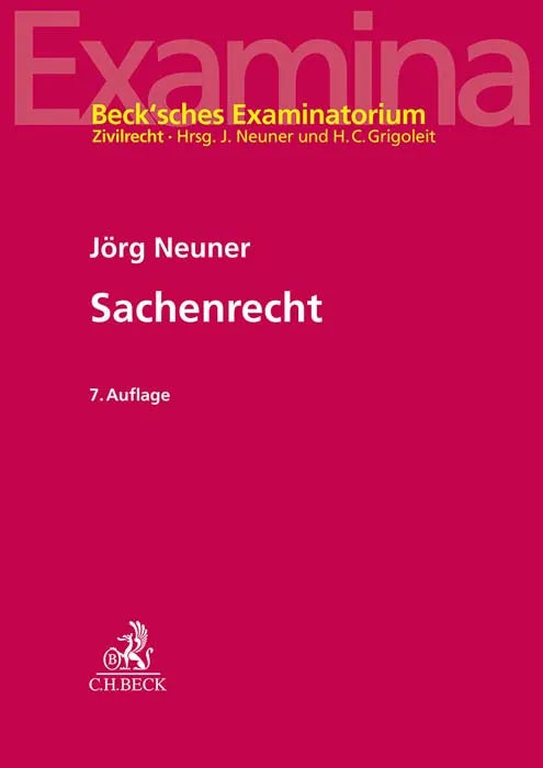 Buchcover von 'Sachenrecht' - Taschenbuch von Jörg Neuner