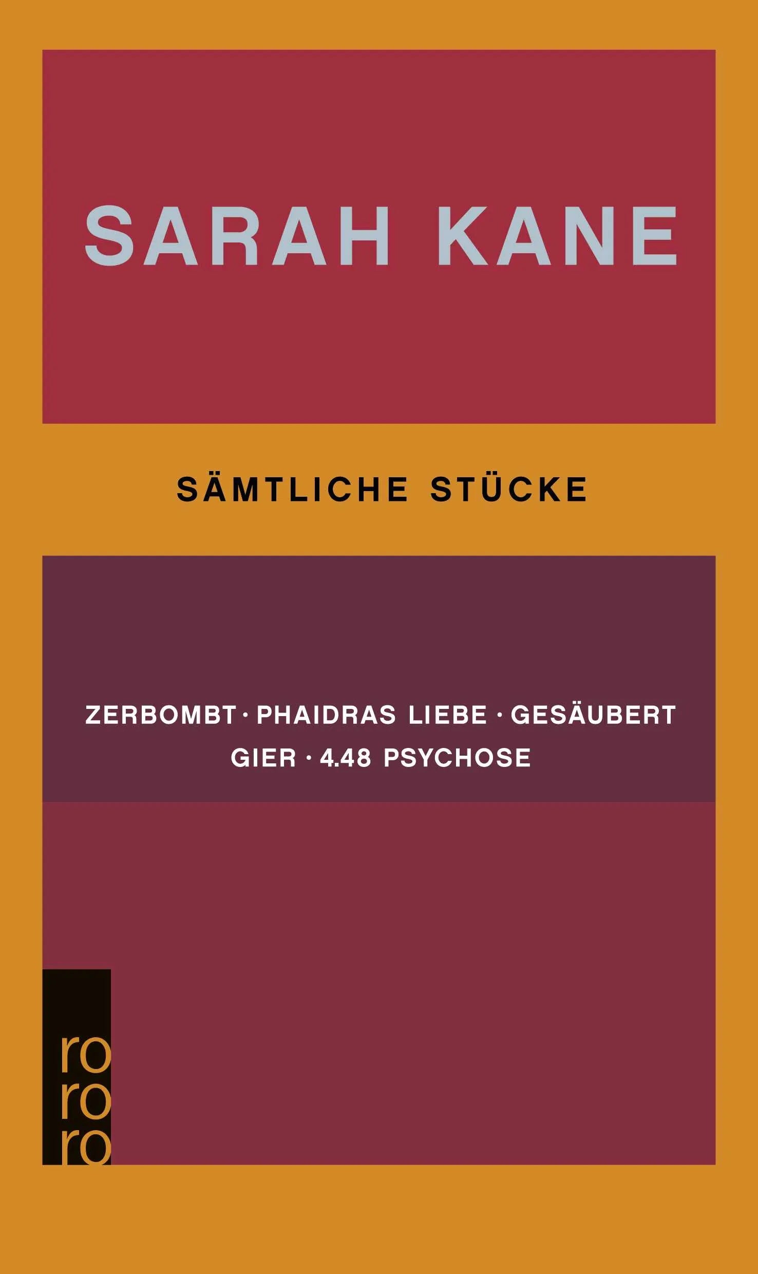 Buchcover von 'Sämtliche Stücke' - Taschenbuch von Sarah Kane