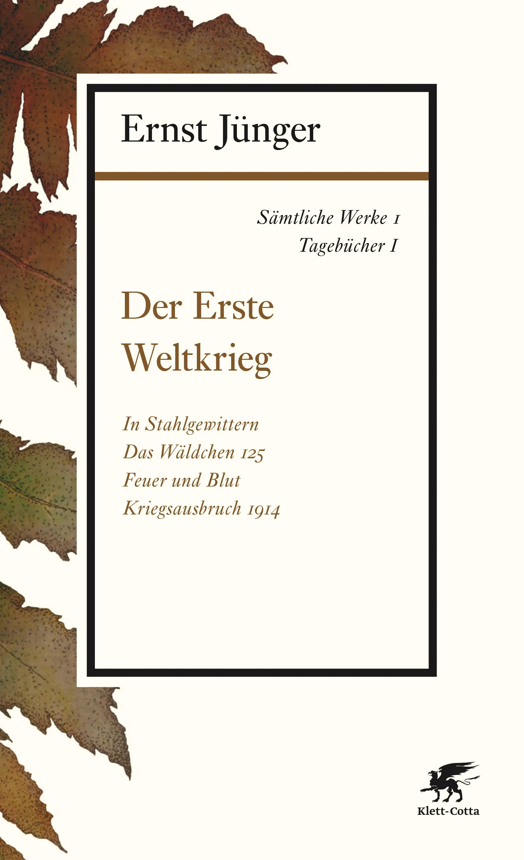 Buchcover von 'Sämtliche Werke - Band 1' - Paperback von Ernst Jünger