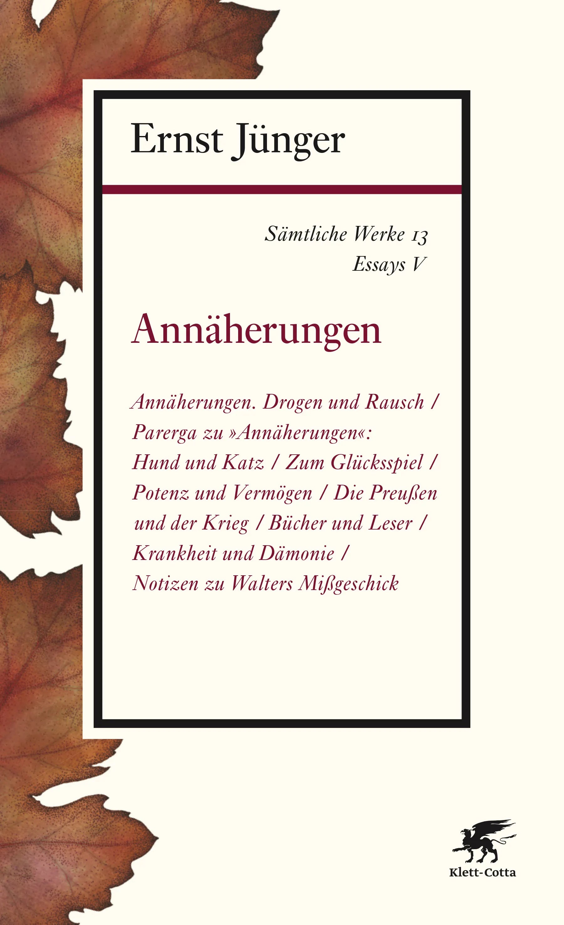 Buchcover von 'Sämtliche Werke - Band 13' - Paperback von Ernst Jünger