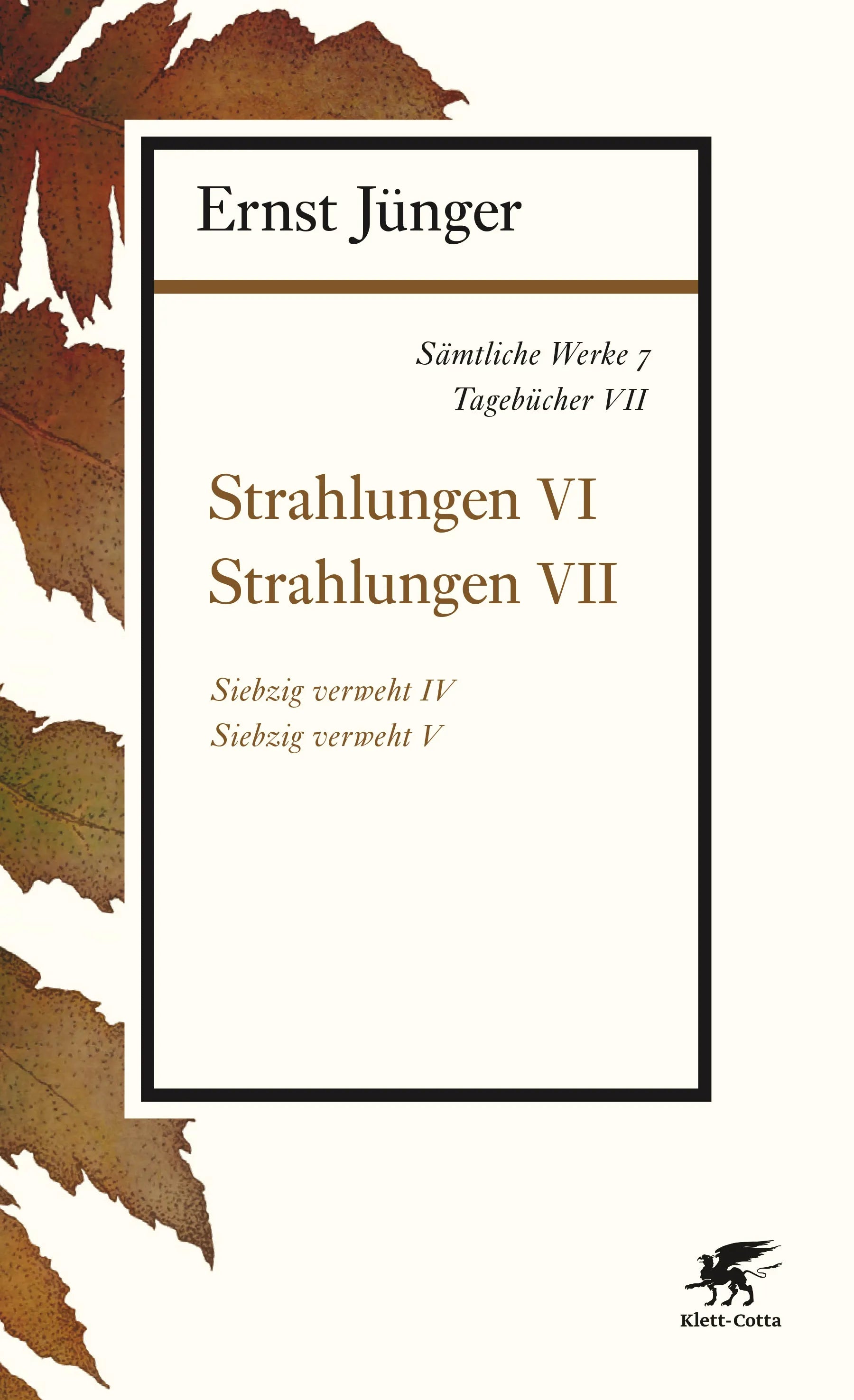 Buchcover von 'Sämtliche Werke - Band 7' - Paperback von Ernst Jünger
