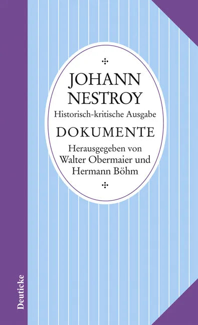 Buchcover von 'Sämtliche Werke' - Gebundene Ausgabe von Johann Nestroy