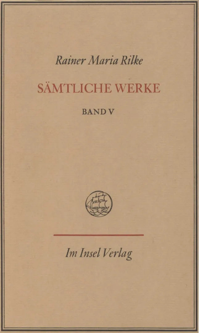 Buchcover von 'Sämtliche Werke in sieben Bänden' - Gebundene Ausgabe von Rainer Maria Rilke