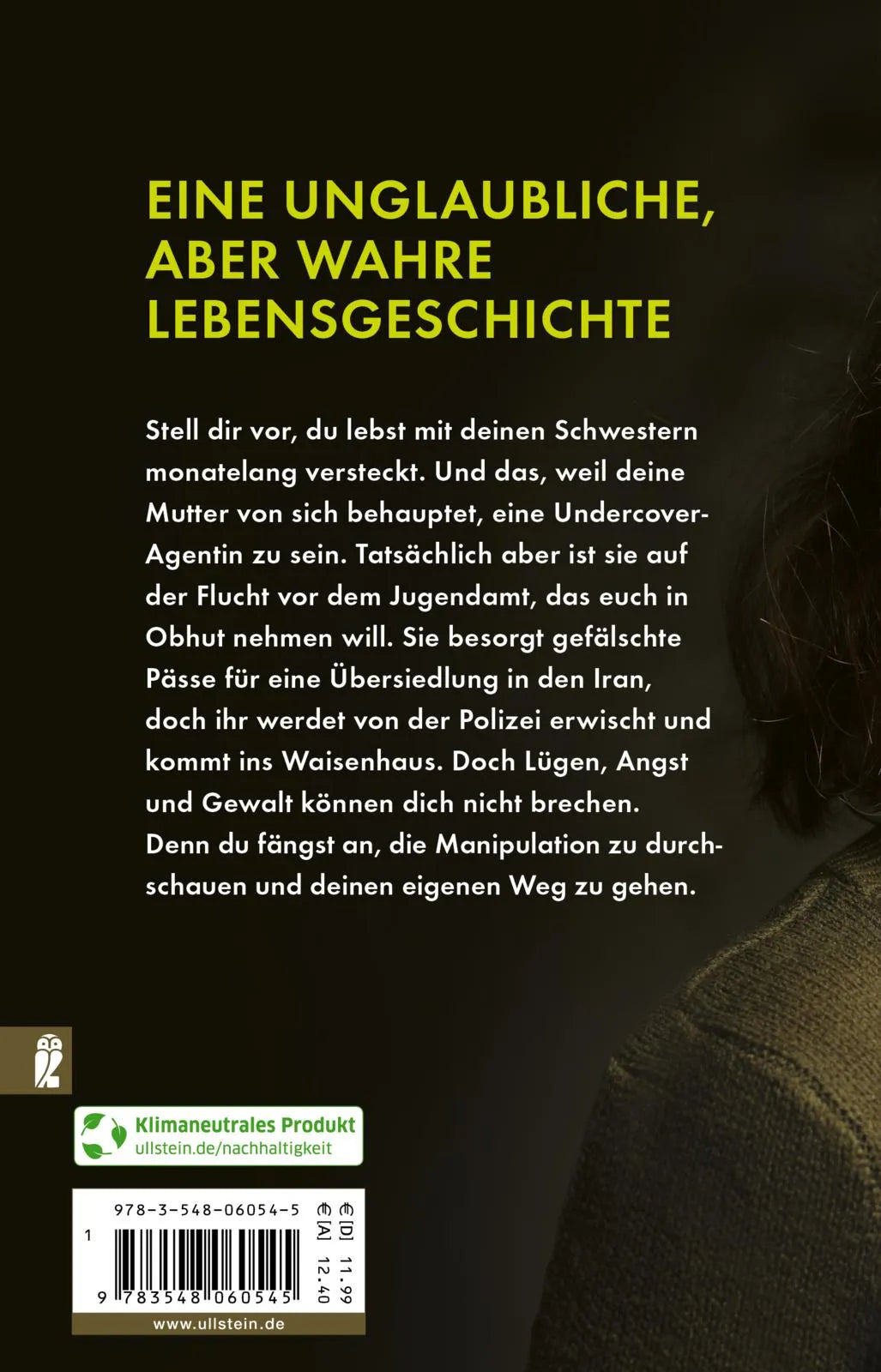 Buchrückseite von '»Sag kein Wort!«' mit Klappentext - Taschenbuch