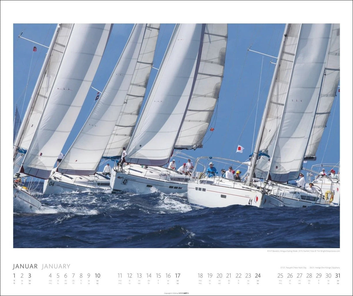 Sailing Kalender 2027 – Ansicht