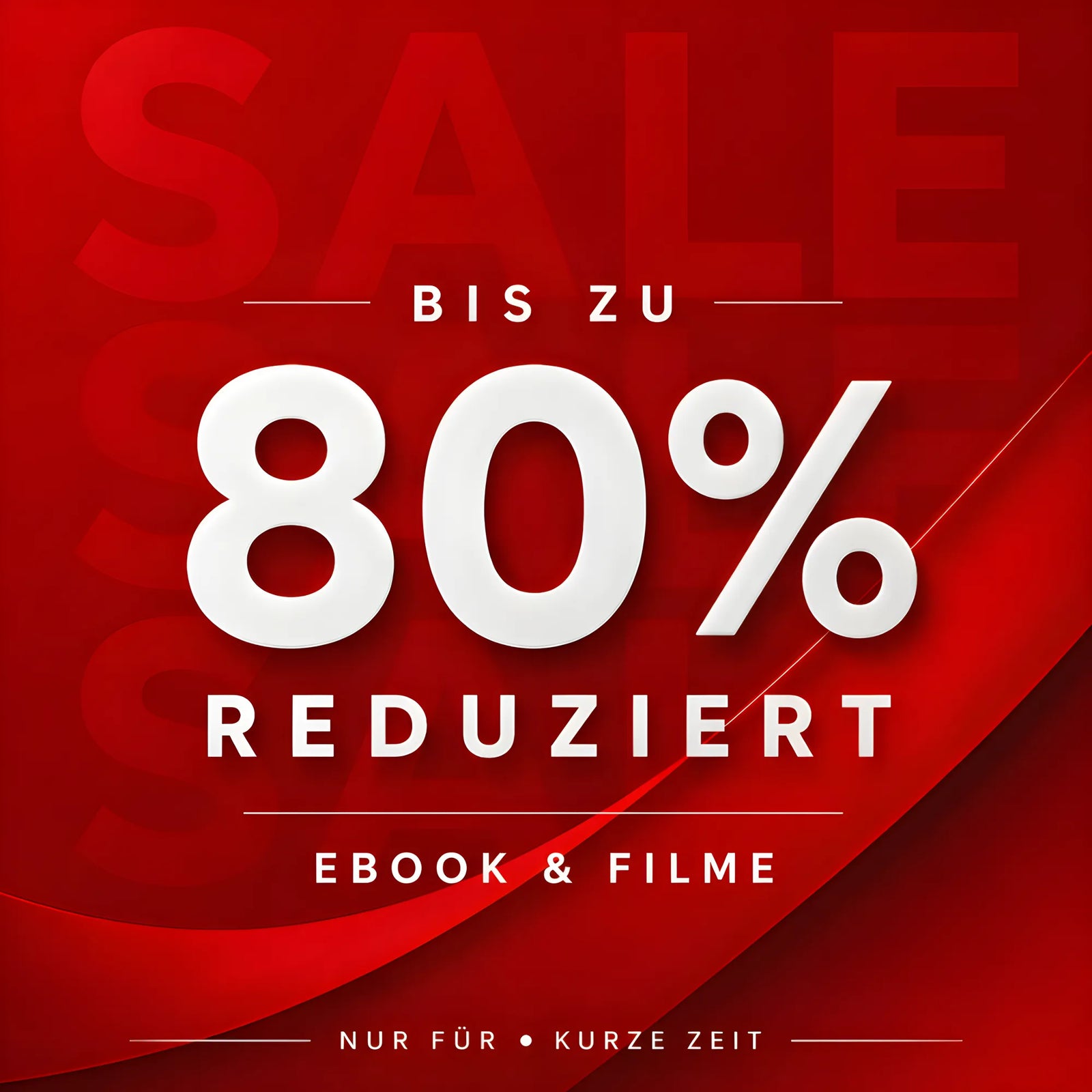 Sale für E-Books und Filme bis zu 80 Prozent reduziert