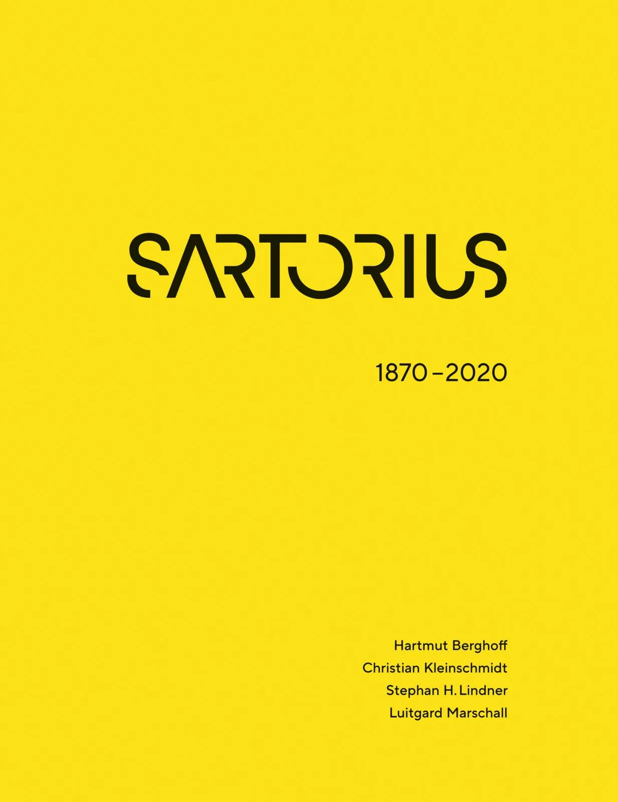 Buchcover von 'SARTORIUS 1870 - 2020' - Gebundene Ausgabe von Hartmut Berghoff