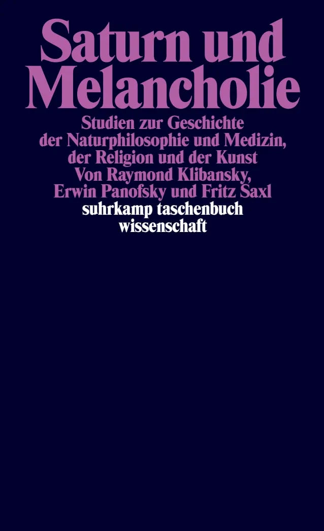 Buchcover von 'Saturn und Melancholie' - Taschenbuch von Raymond Klibansky