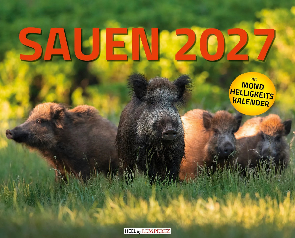 Wandkalender: Sauen Kalender 2027 Jagd-Kalender im XXL-Format
