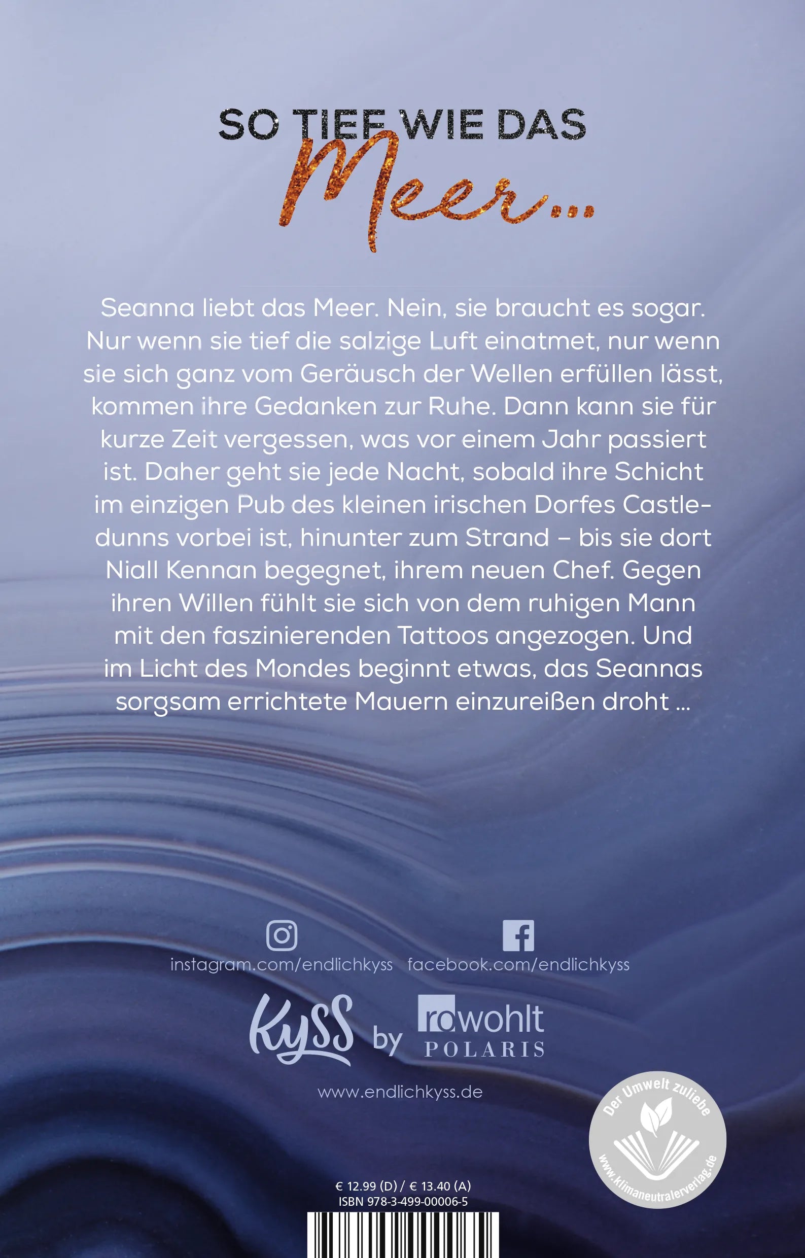 Buchrückseite von 'Save me from the Night' mit Klappentext - Paperback