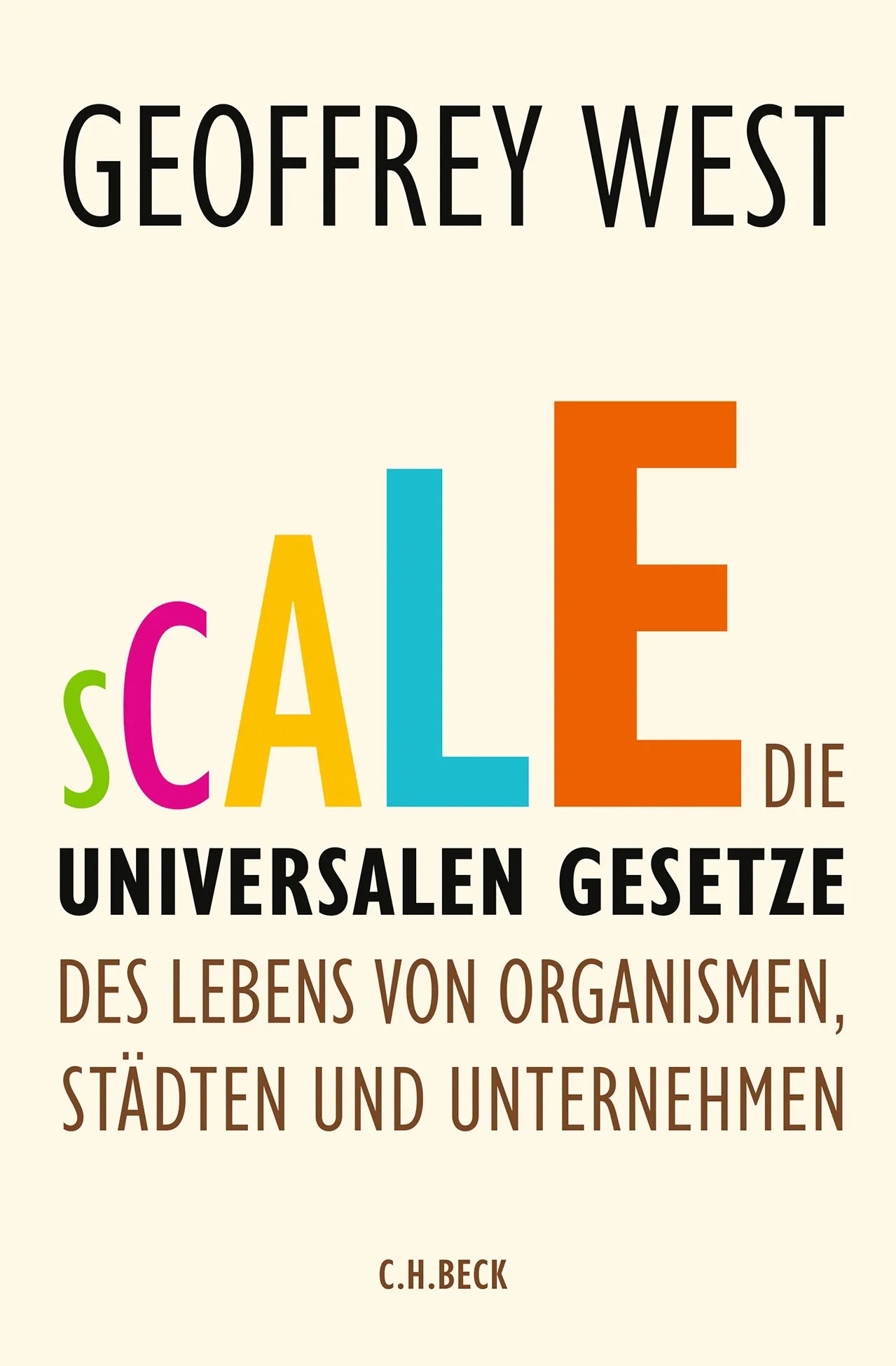 Buchcover von 'Scale' - Gebundene Ausgabe von Geoffrey West