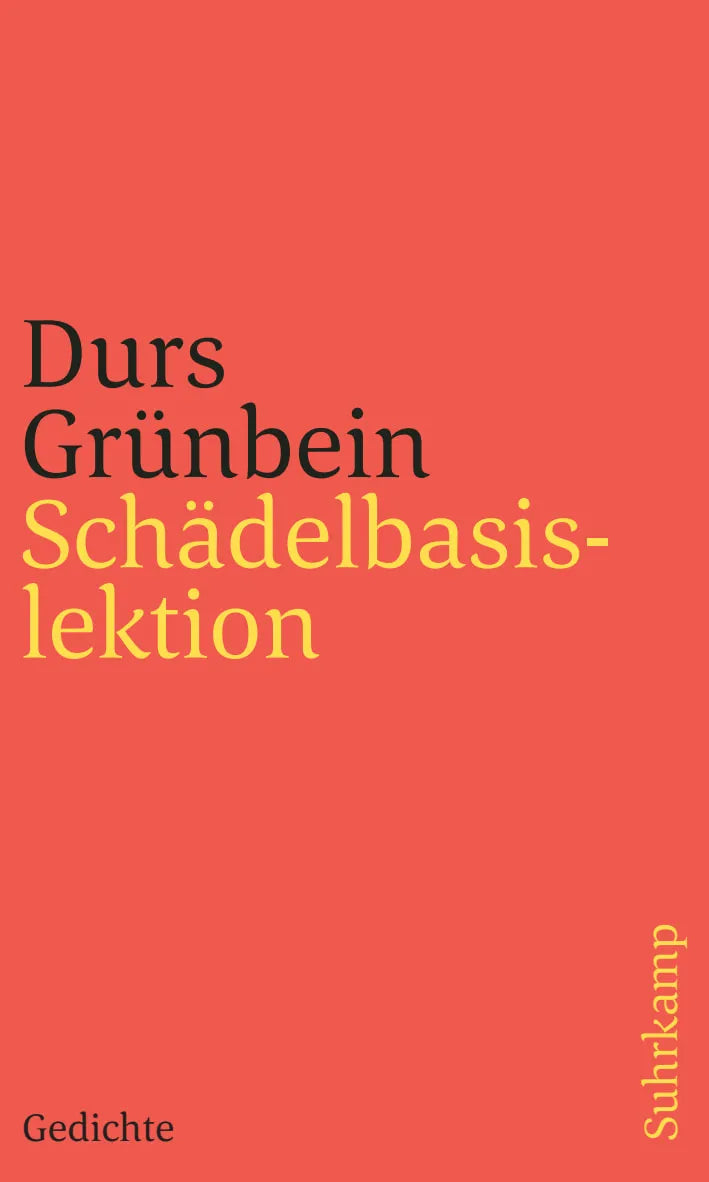 Buchcover von 'Schädelbasislektion' - Taschenbuch von Durs Grünbein