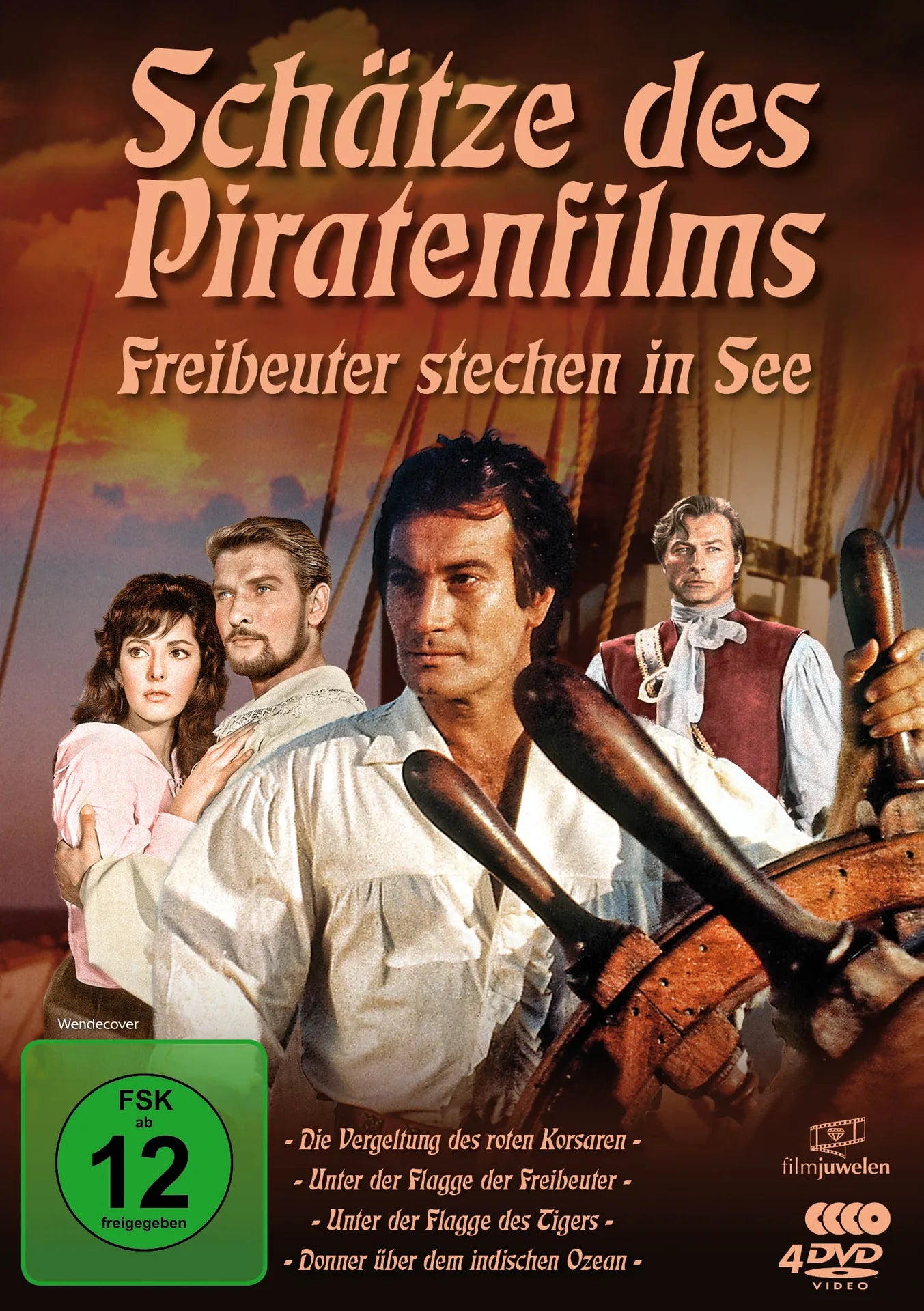 DVD-Cover: Schätze des Piratenfilms - Freibeuter stechen in See. Regie: Primo Zeglio