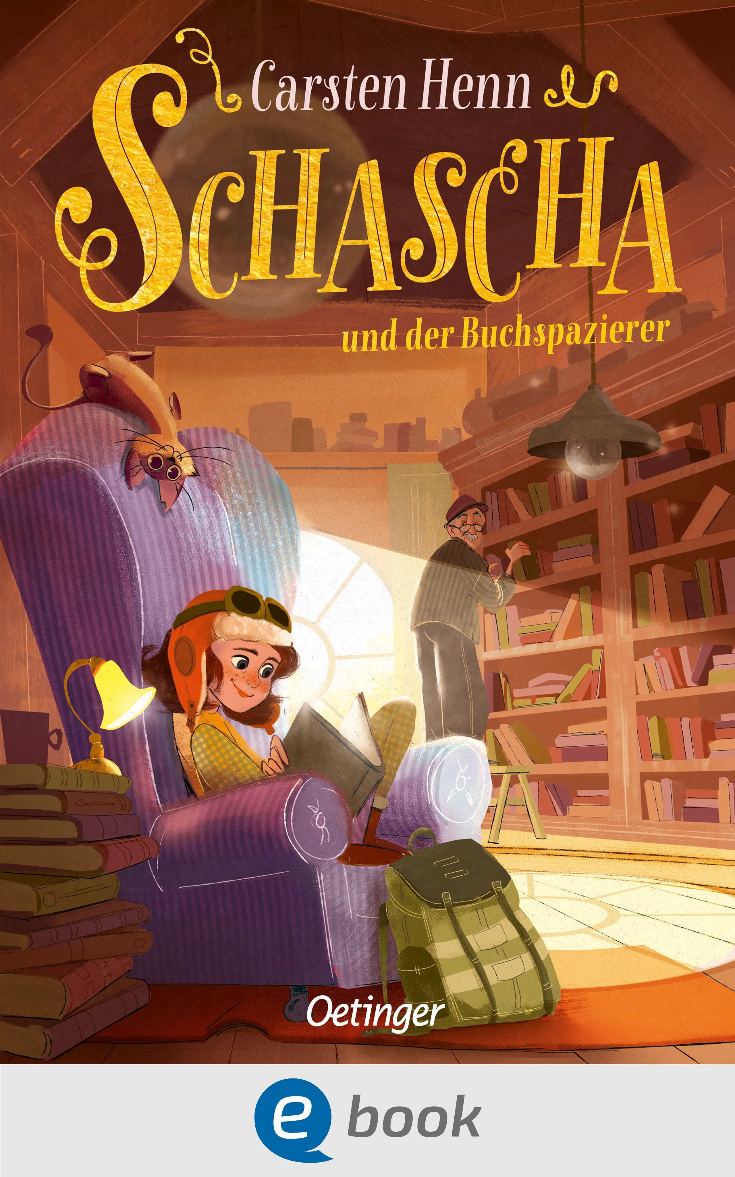 Cover: Schascha und der Buchspazierer (E-Book) von Carsten Henn