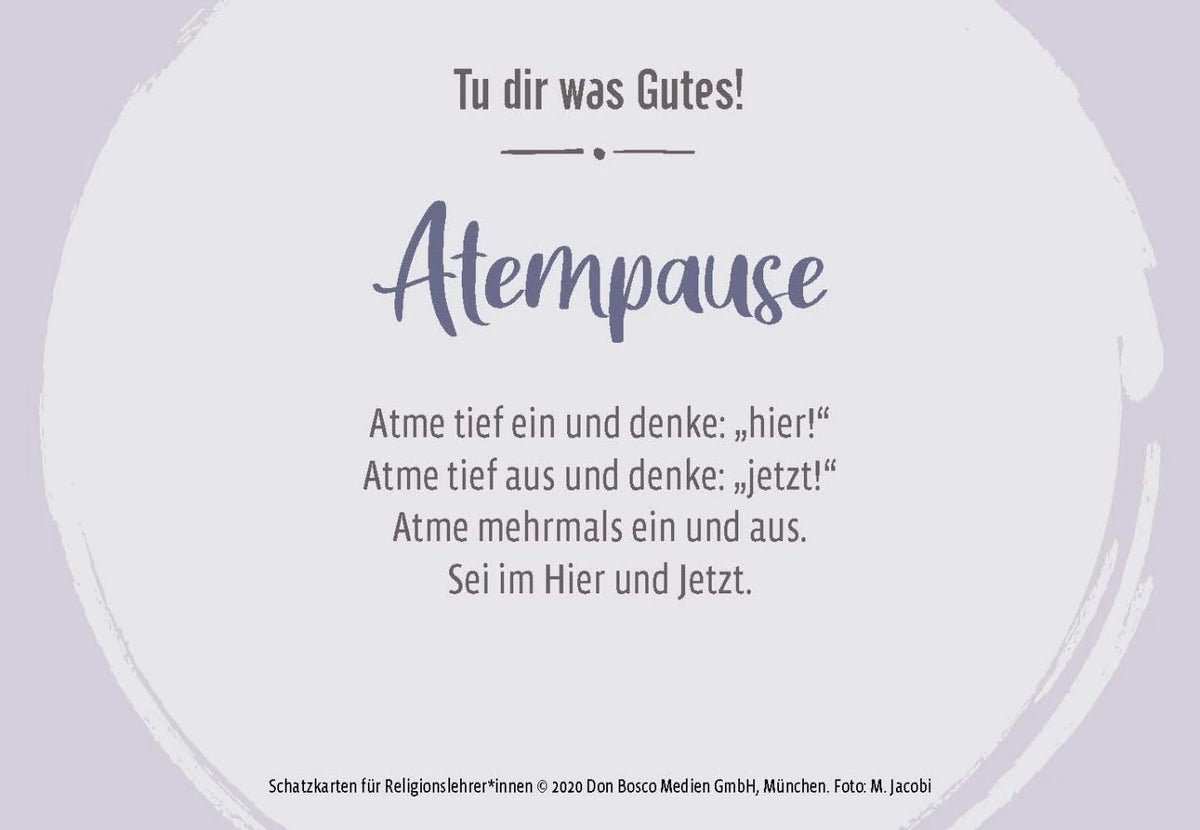 Schatzkarten für Religionslehrer und -lehrerinnen – Ansicht
