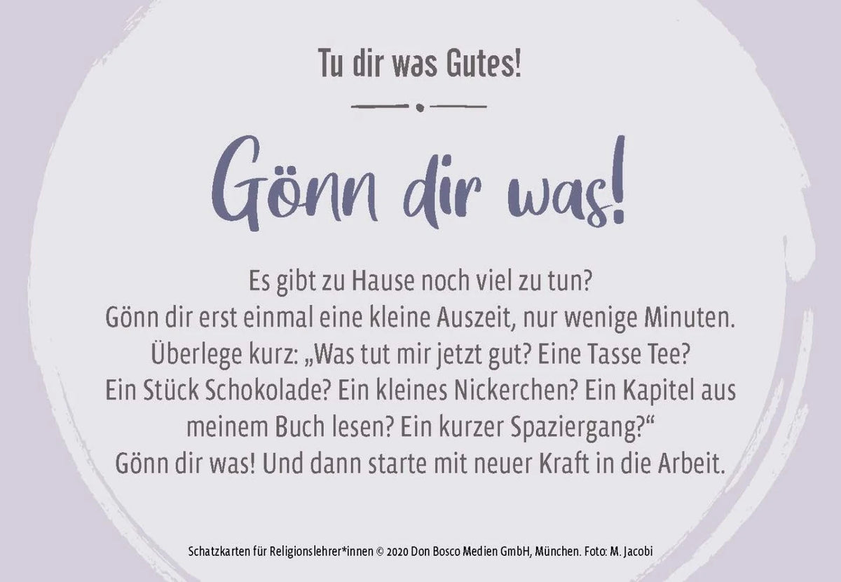 Schatzkarten für Religionslehrer und -lehrerinnen – Ansicht