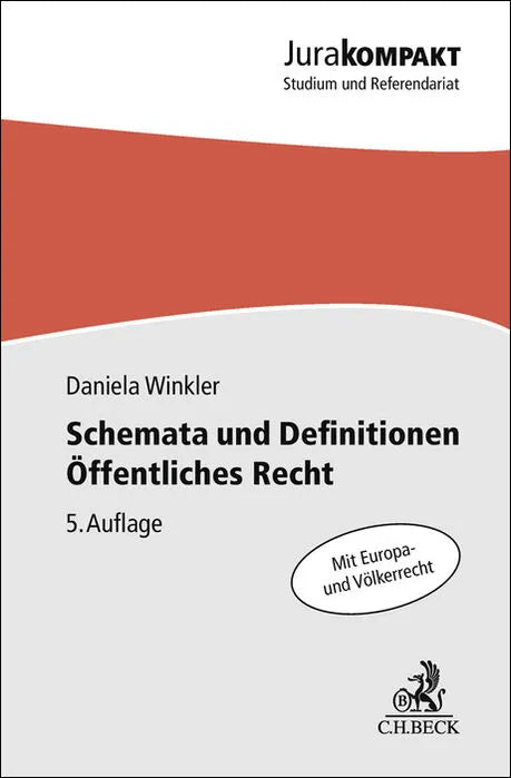 Buchcover von 'Schemata und Definitionen Öffentliches Recht' - Taschenbuch von Daniela Winkler