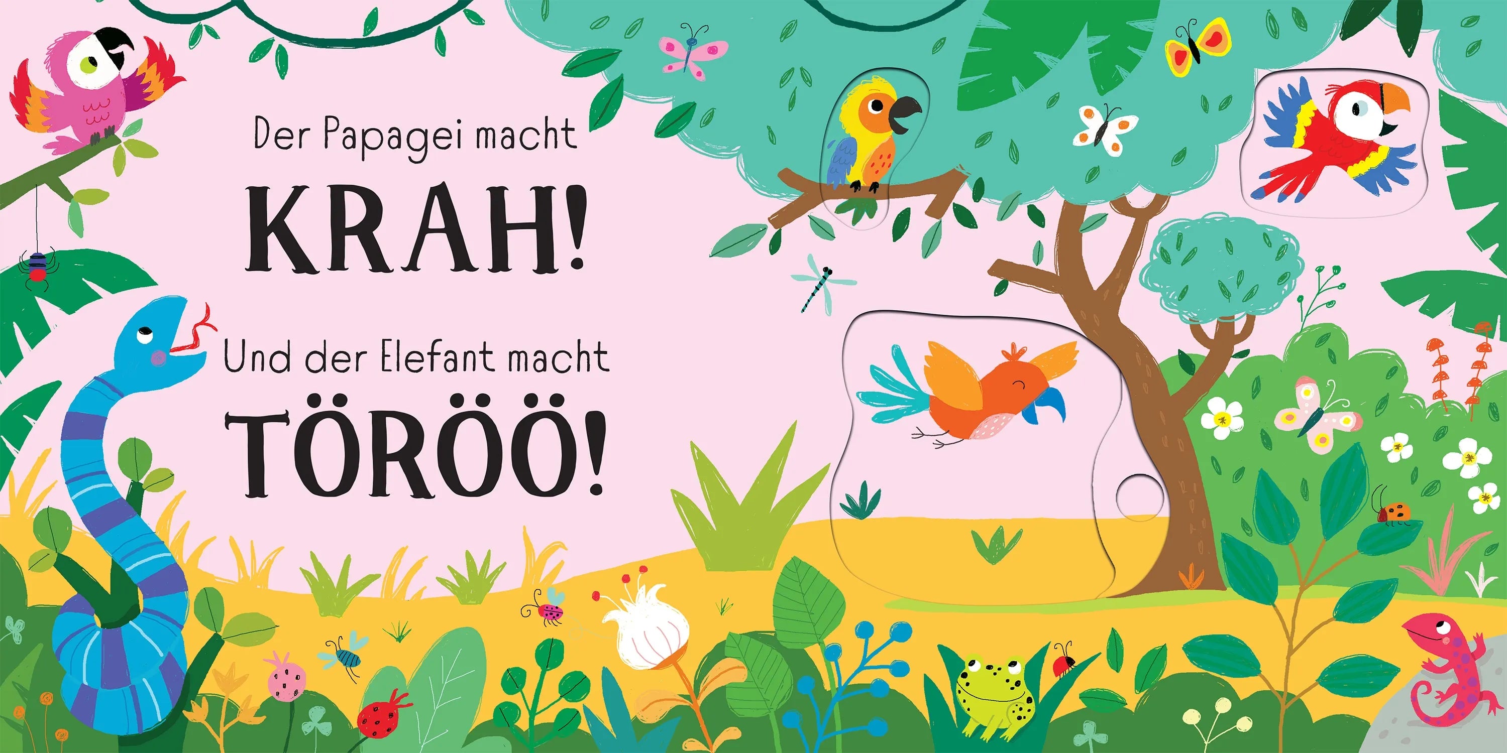 Detailansicht: Schieben und Lauschen: Wilde Tiere (Hardcover)