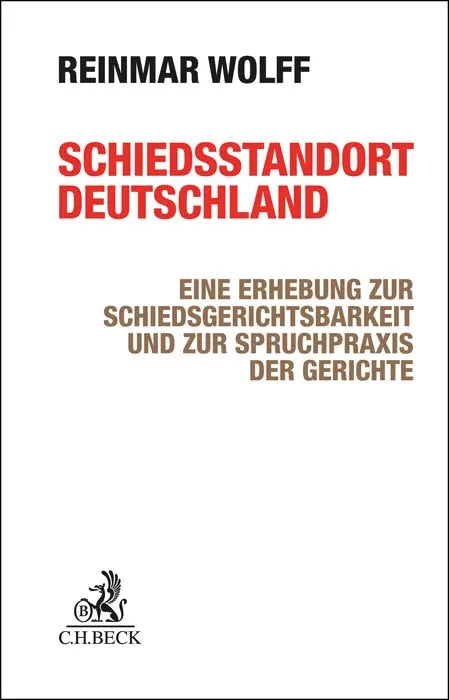 Buchcover von 'Schiedsstandort Deutschland' - Gebundene Ausgabe von Reinmar Wolff