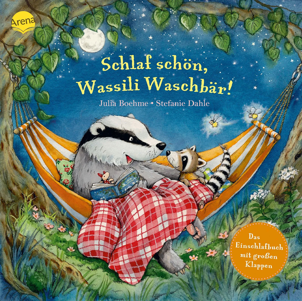Cover: Schlaf schön, Wassili Waschbär! Das Einschlafbuch mit großen Klappen (Hardcover) von Julia Boehme