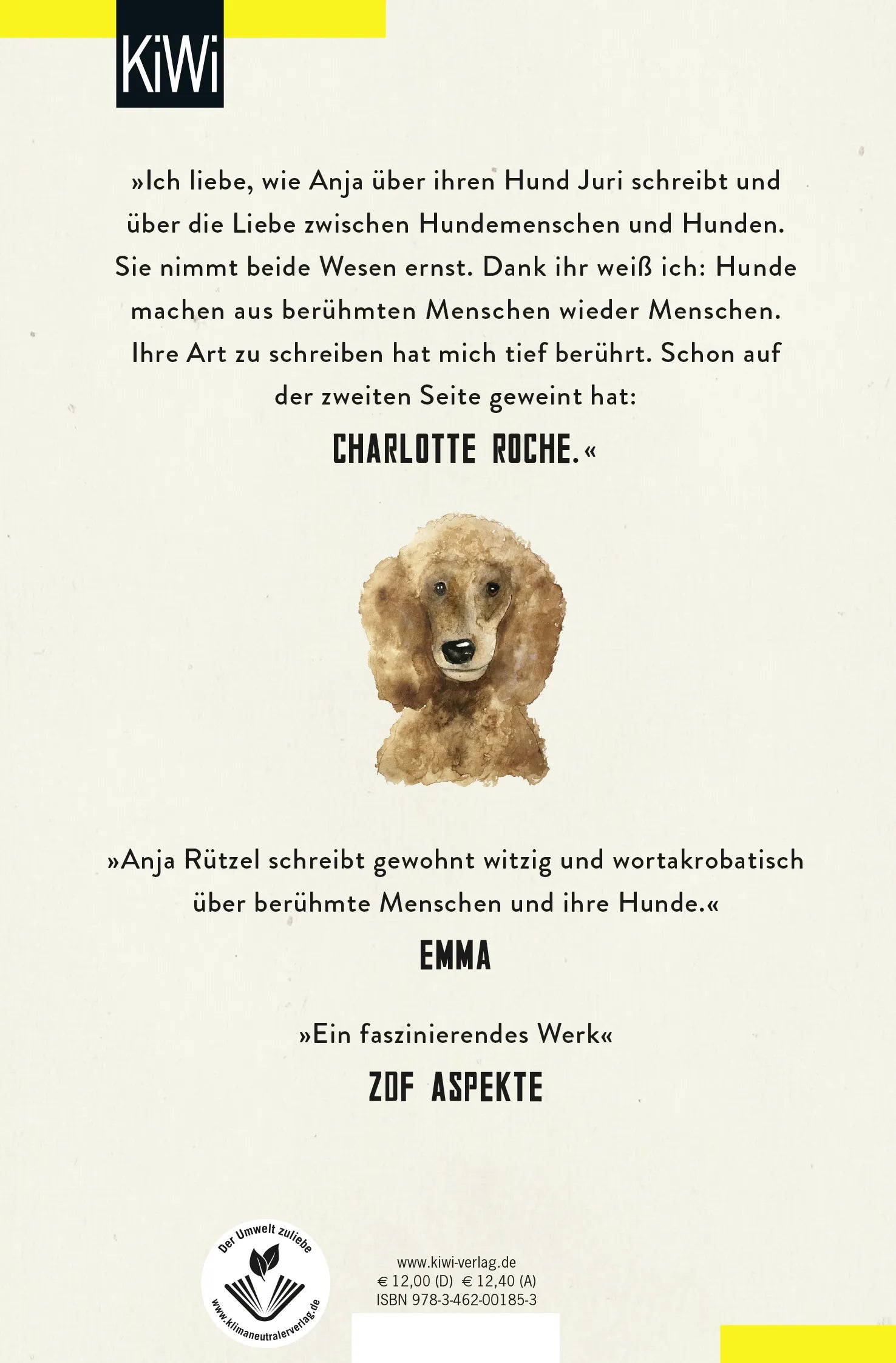 Buchrückseite von 'Schlafende Hunde' mit Klappentext - Taschenbuch