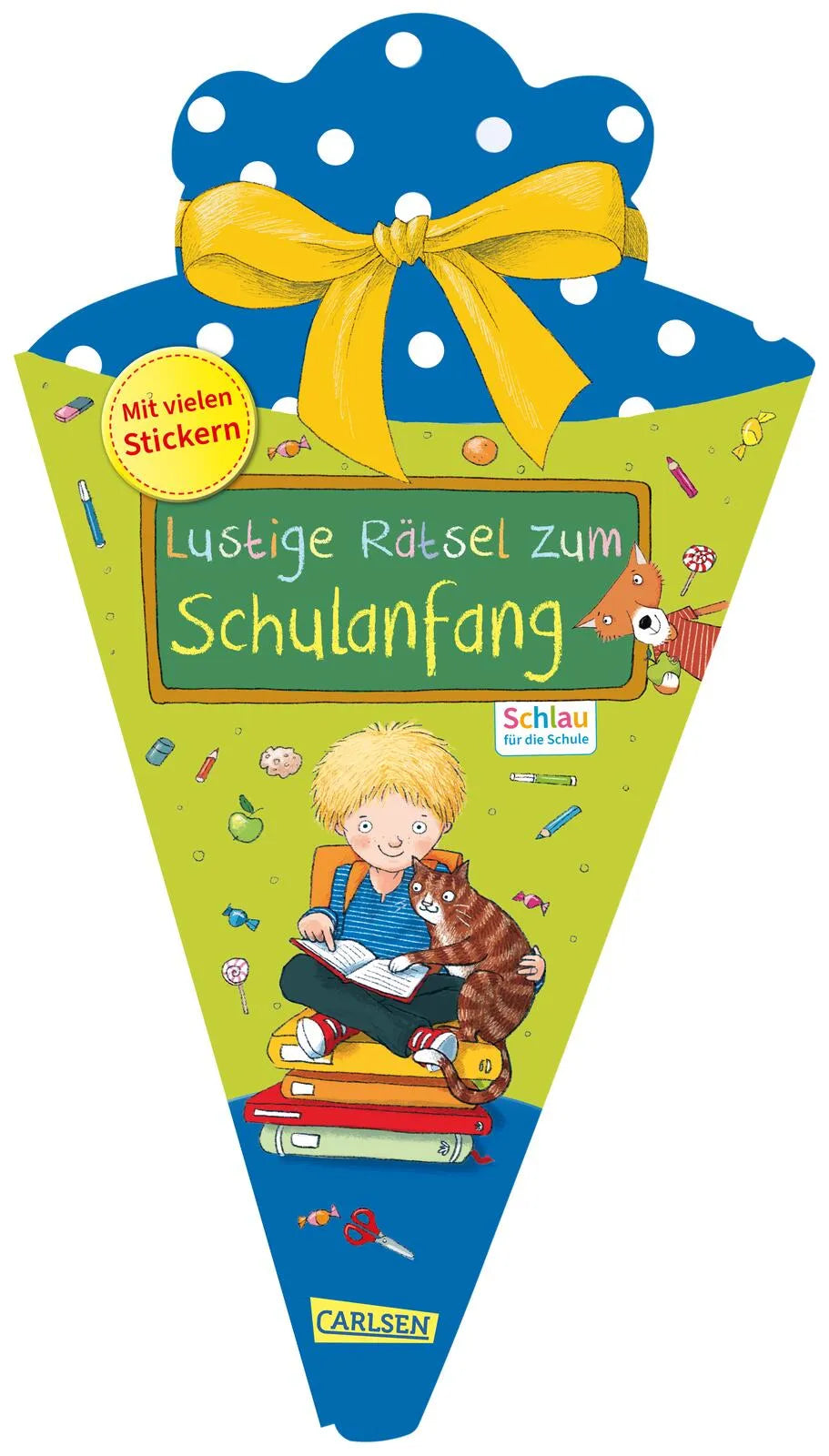 Buchcover von 'Schlau für die Schule: Lustige Rätsel zum Schulanfang' - Taschenbuch von Christine Mildner