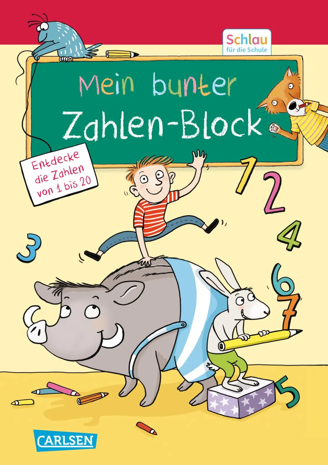 Buchcover von 'Schlau für die Schule: Mein bunter Zahlen-Block' - Taschenbuch von Christine Mildner