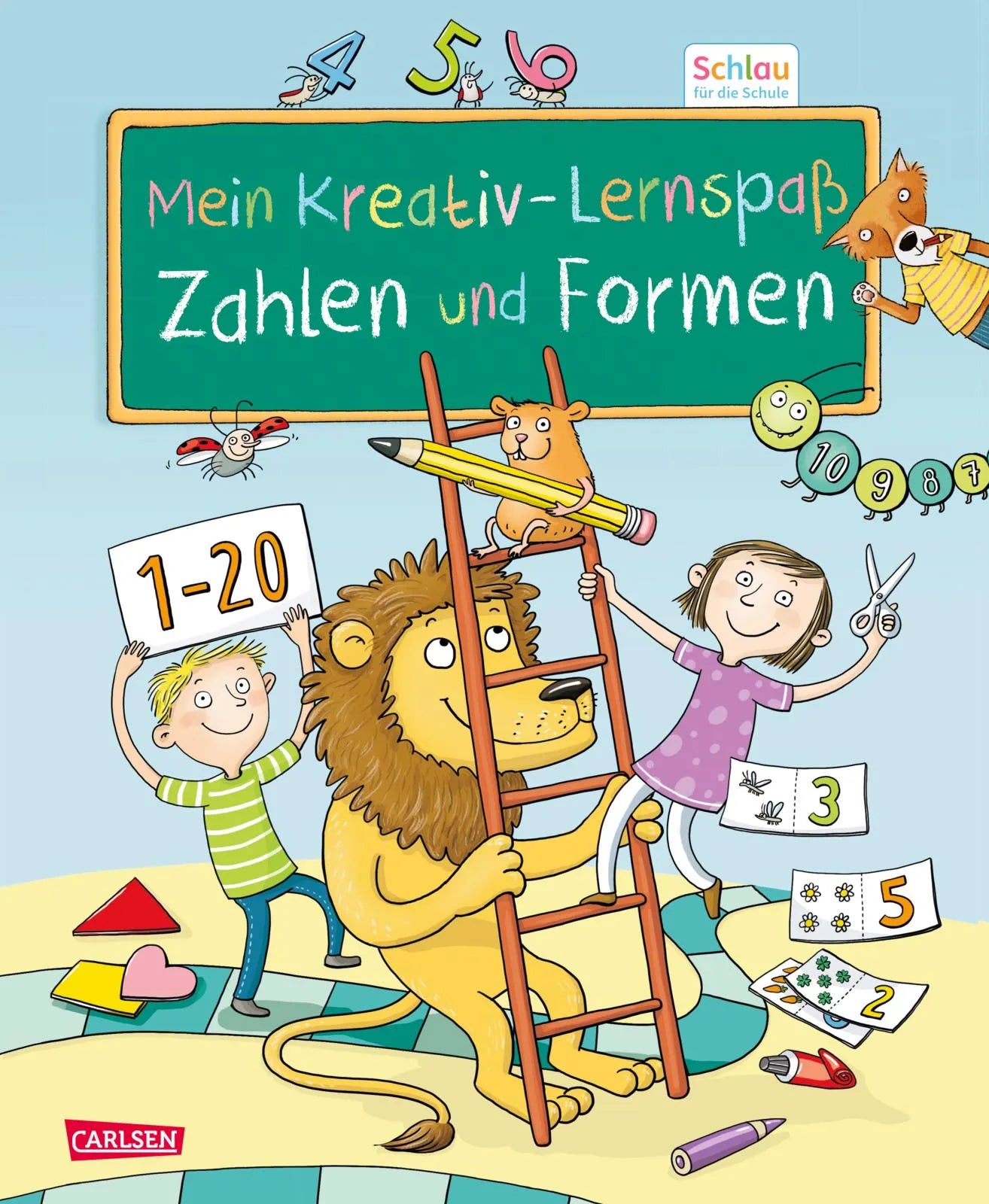 Buchcover von 'Schlau für die Schule: Mein Kreativ-Lernspaß: Zahlen und Formen' - Taschenbuch von Christine Mildner