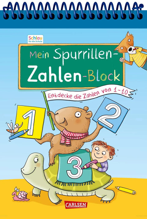 Schlau für die Schule: Mein Spurrillen-Zahlen-Block