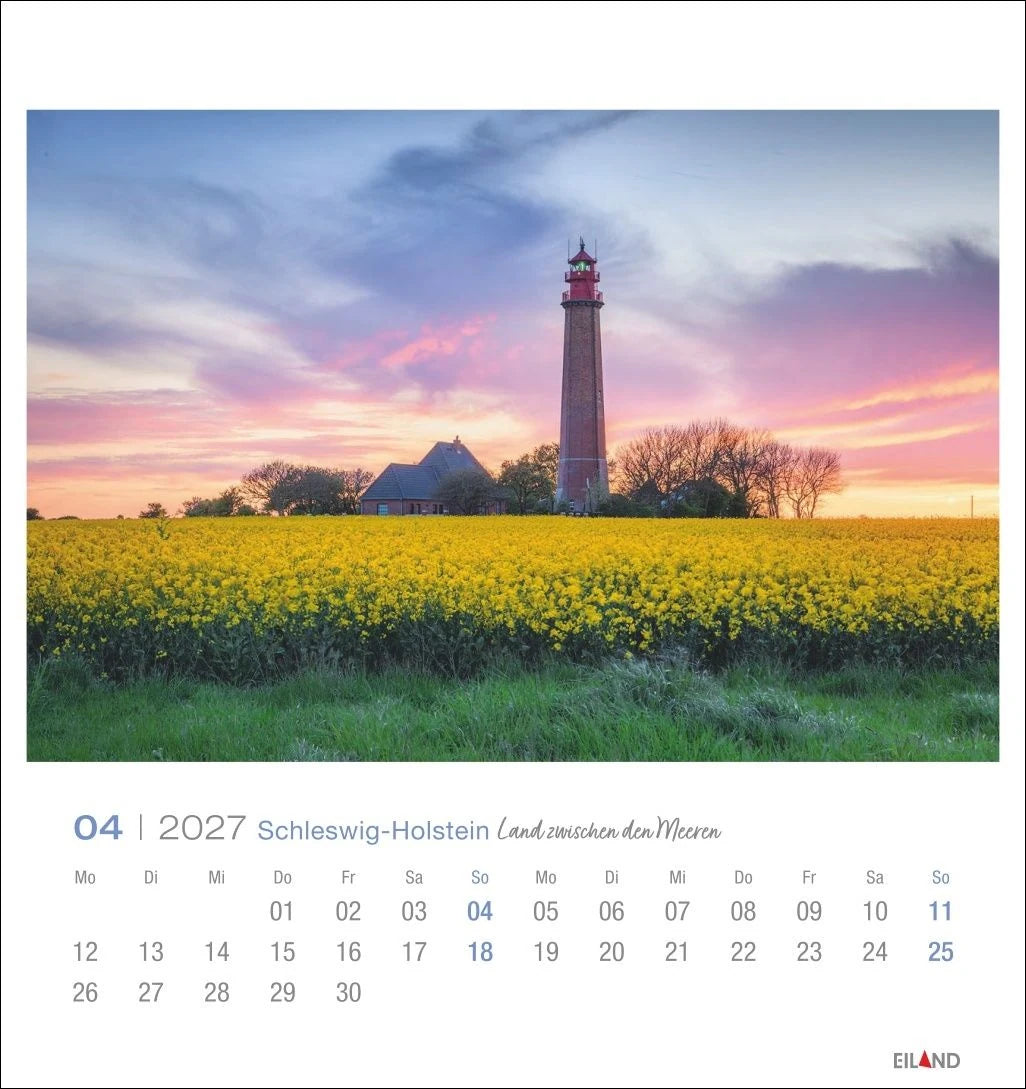 Schleswig-Holstein Postkartenkalender 2027 - Land zwischen den Meeren – Ansicht