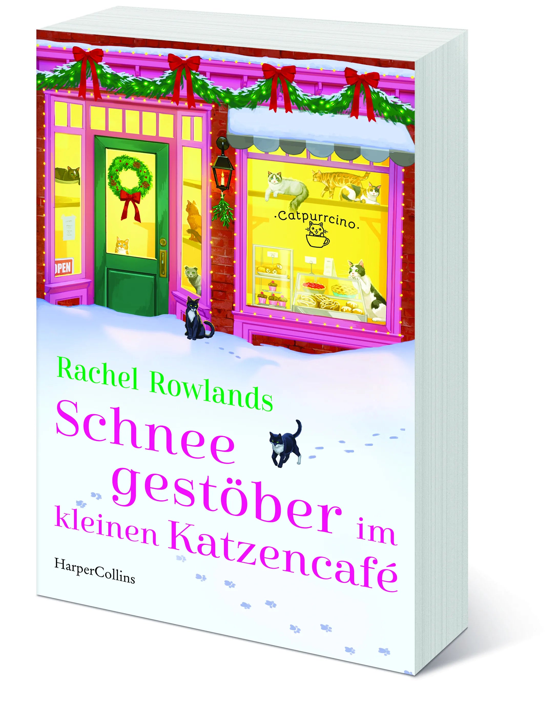 Rachel Rowlands - Schneegestöber im kleinen Katzencafé