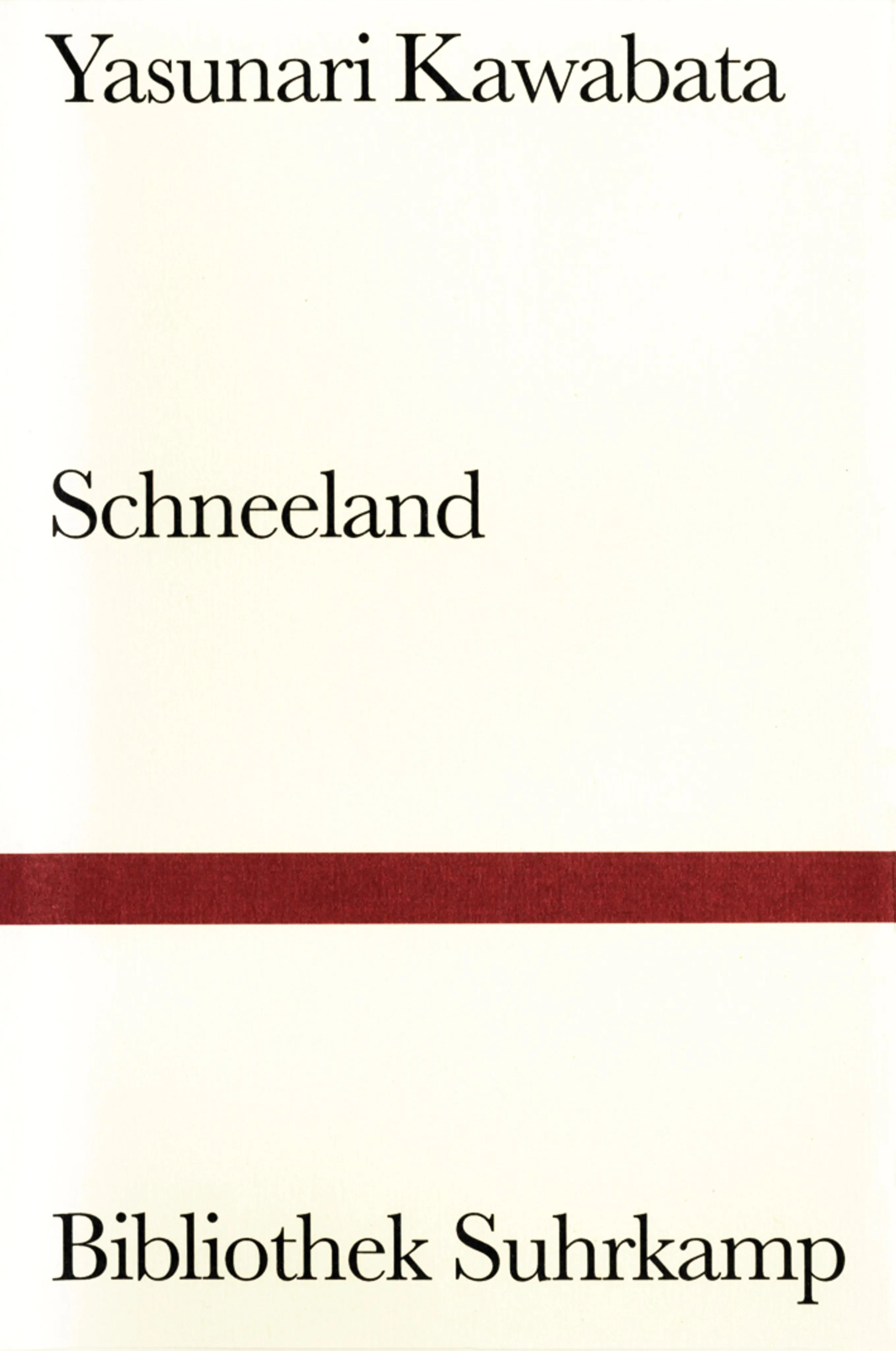 Buchcover von 'Schneeland' - Gebundene Ausgabe von Yasunari Kawabata
