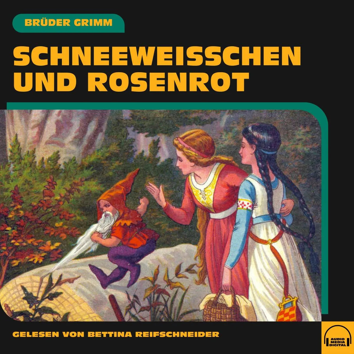 Cover: Schneeweißchen und Rosenrot (Hörbuch Download) von Brüder Grimm