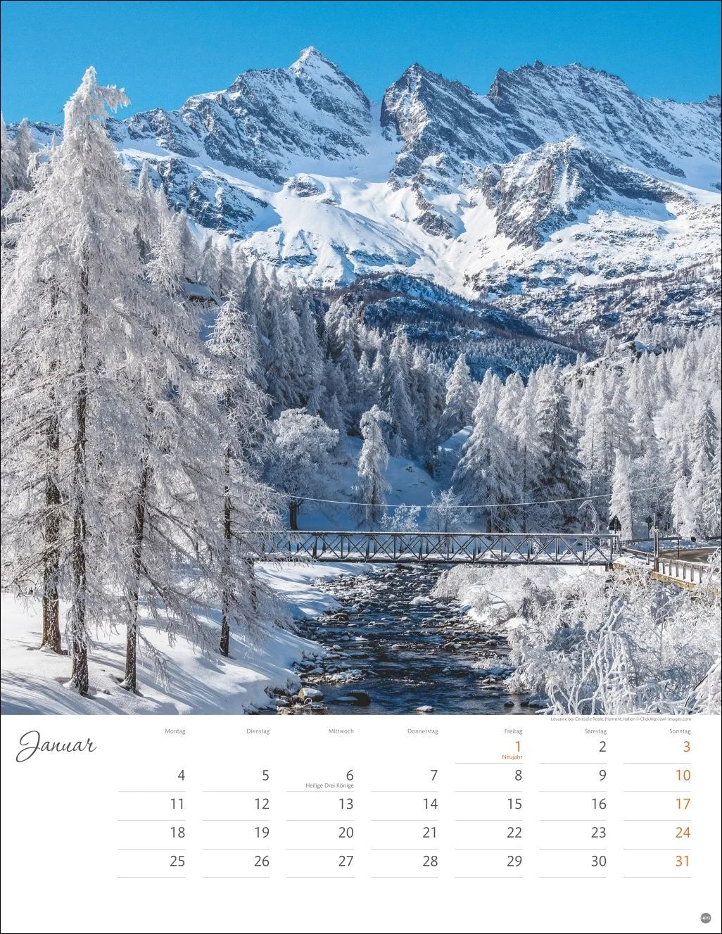 Schönes Alpenland Posterkalender 2027 – Ansicht